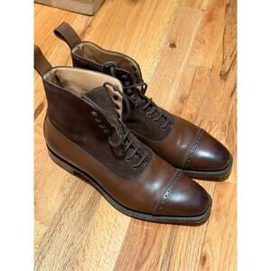 $1,900 Edward Green Shannon 8.5uk 9us Mink Suede Dark Oak
